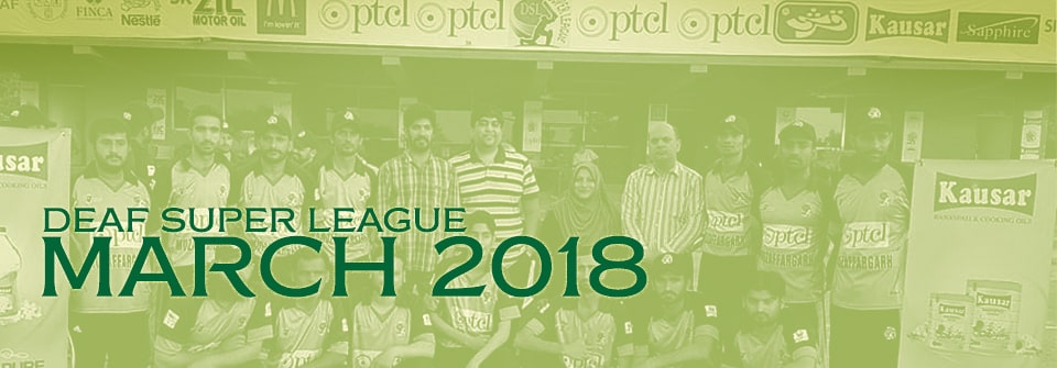 Kausar Deaf Super League – March 2018 Page Banner