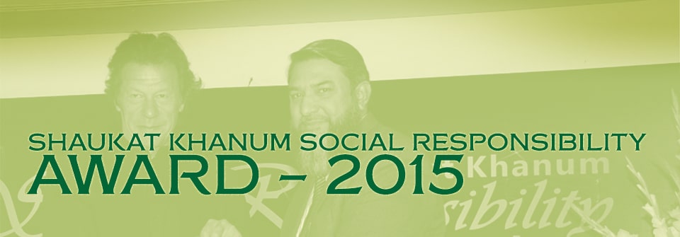 Kausar Shaukat Khanum Social Responsibility Awards 2015 Page Banner